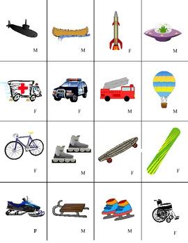 French Transportation Transports Vocabulary Mini Student Cards Fun