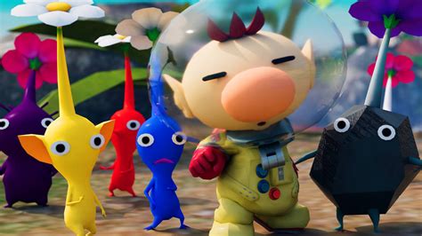 Olimar and Pikmin by NapkinsX on DeviantArt