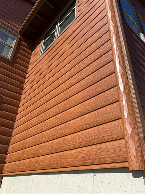 Western Cedar Install Rustic Looking Steel Log Siding Trulog™ Siding