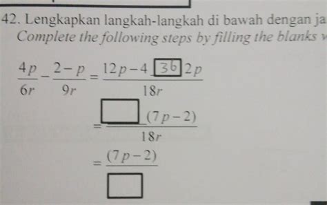 Solved Lengkapkan Langkah Langkah Di Bawah Dengan Ja Complete The