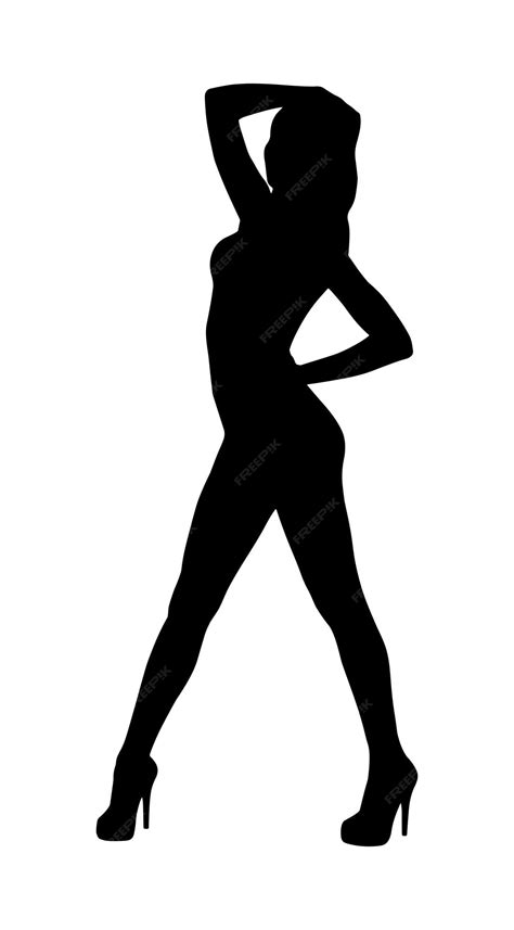 Premium Vector Vector Sexy Woman Silhouette On High Heels Isolated On