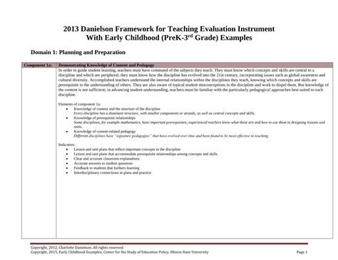 PDF 2013 Danielson Framework For Teaching Evaluation DOKUMEN TIPS