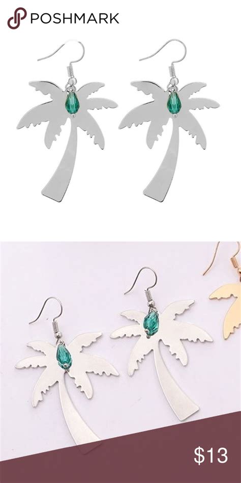 Beautiful Tropical Palm Tree Earrings Earring Tree Earrings Beautiful