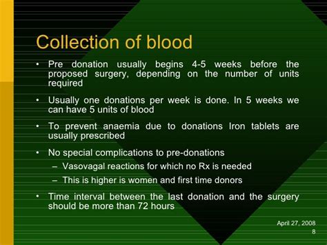 Autologous Blood Transfusion