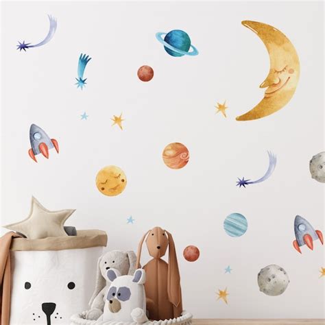 Solar System Wall Stickers - Etsy