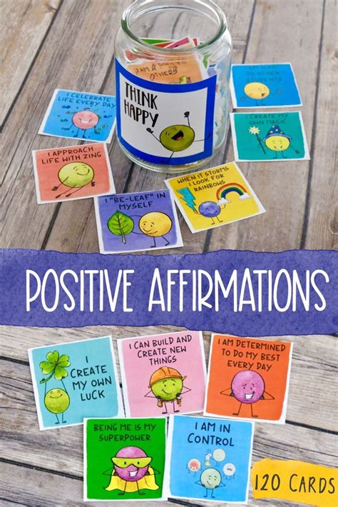 Encouragement Affirmation Cards For Kids Positive Affirmations For