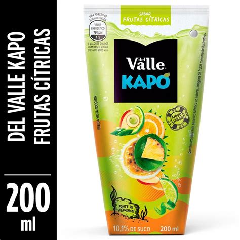 Refresco Adoçado Frutas Cítricas Del Valle Kapo Caixa 200ml Clube Extra