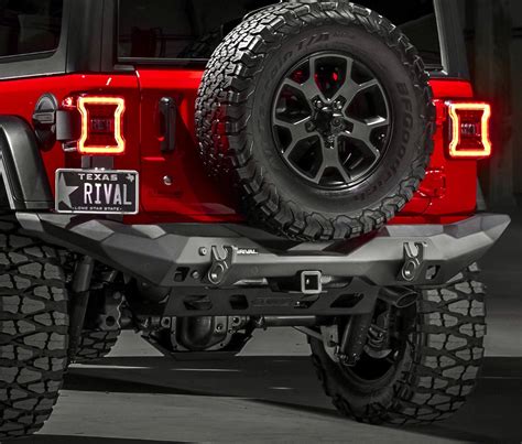 RIVAL Rear Aluminum Full-Width Bumper Jeep Wrangler JL 2018-2024 ...