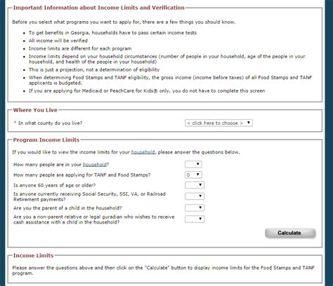 Compass Ga Gov Food Stamp Application Georgia Food Stamps Help