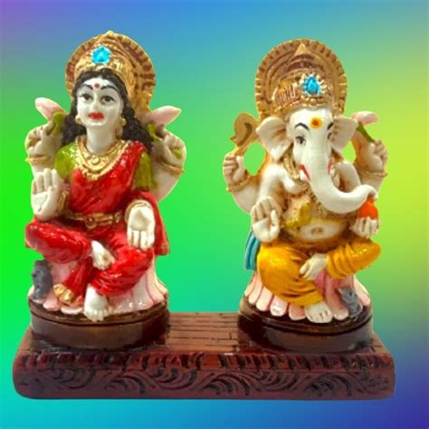 4 5 Inch Fiber Laxmi Ganesh Statue Home At Rs 400 Piece In Anandapur