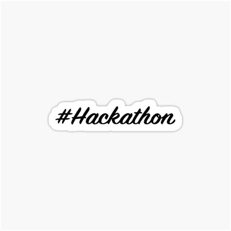 Hackathon Sticker For Sale By At349ks3d Redbubble