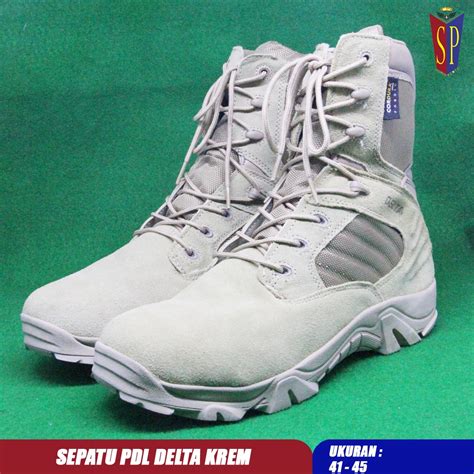 Jual Sepatu Tactical Cordura Delta Boots Krem Sepatu Pdl Tactical