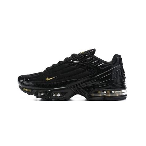 Basket Nike Tn Plus Homme Chaussures Entra Nement De Sport Or Noir Or