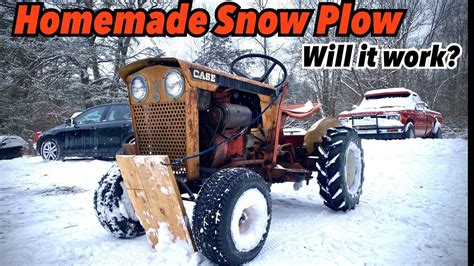 Homemade Snow Plow For A Tractor Will It Plow Snow Youtube