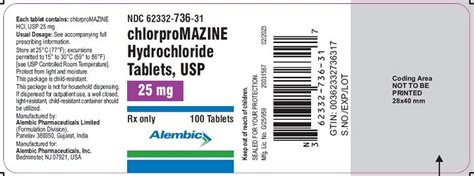 Chlorpromazine Tablets Package Insert