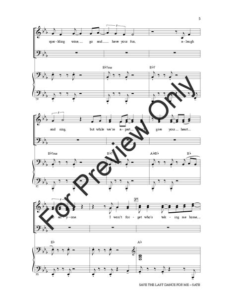 Save the Last Dance for Me (SATB ) arr. Ed L | J.W. Pepper Sheet Music