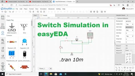 How To Use A Switch In EasyEDA Switch Simulation In EasyEDA YouTube