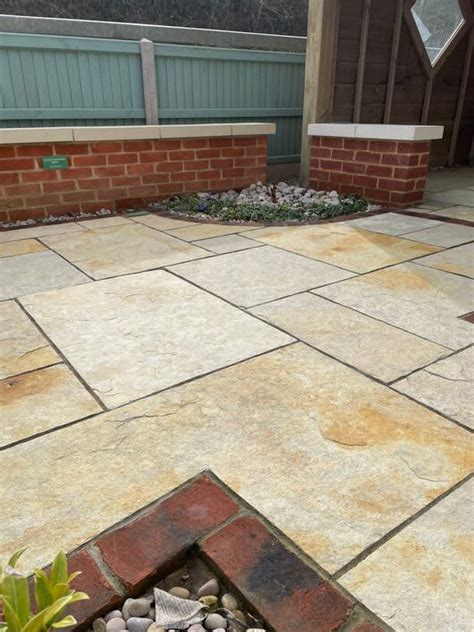 Buy Yellow Limestone Paving Slabs Patio Pack