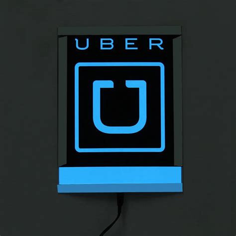 Aliexpress Buy For UBER Light Sign Blue LED Logo Sticker Bright