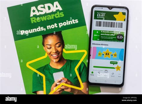 Asda Rewards Leaflet And Mobile Phone App With Slogan Pounds Not