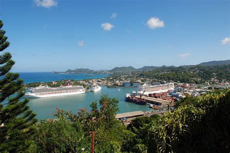 Morne Fortune Viewpoint Castries Harbor From Morne Fortune Flickr