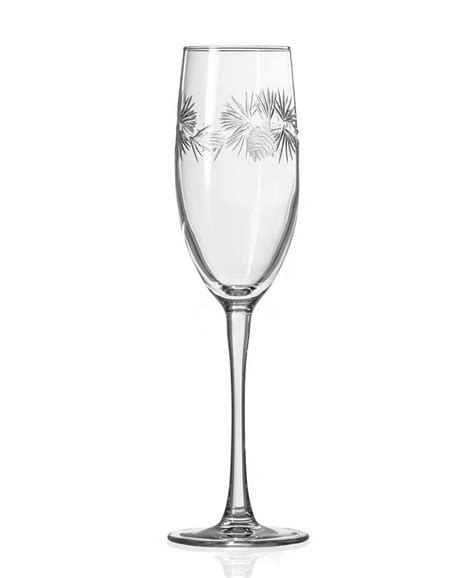 Rolf Glass Icy Pine Flute 8oz Set Of 4 Glasses Macy S