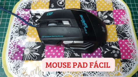 Como Fazer Um Mouse Pad Caseiro Tecido Youtube