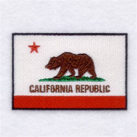 California State Flag Machine Embroidery Design | Embroidery Library at ...