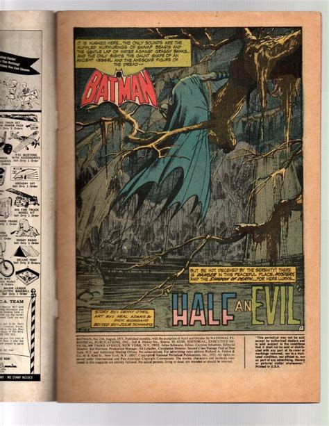 Batman 234 1st Silver Age Two Face KEY Neal Adams 1971 VG FN