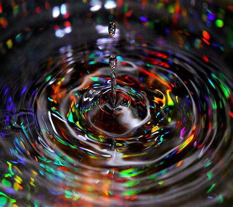 Drops Water Colorful Rainbow HD Wallpaper Peakpx