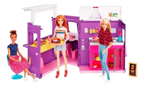 Camión Barbie Food Truck Con 30 Accesorios Gmw07 Mattel Provincia Compras