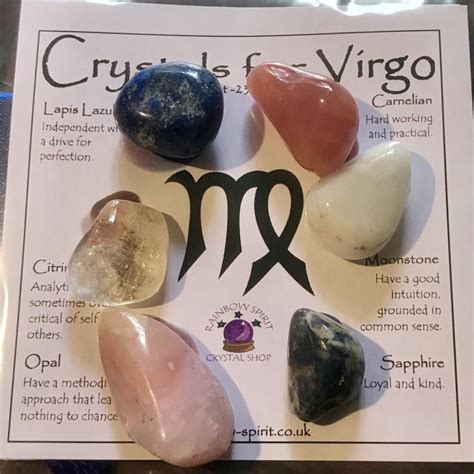 Virgo Birthstones Crystal Set Etsy Getrommelte Steine Sternzeichen