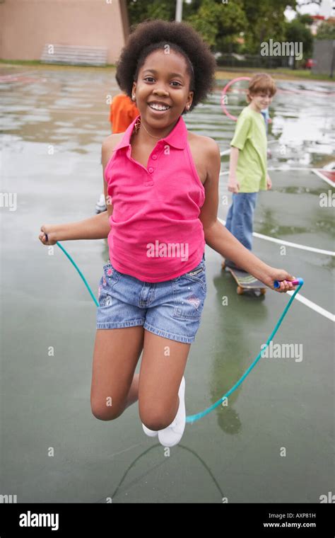 Girl Jumping Rope Hi Res Stock Photography And Images Alamy