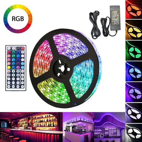 Ensemble De Bande LED 2M Bande LED RGB 5050 SMD Bande LED 30 LED LED