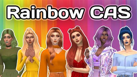 Girls Like You The Sims 4 Create A Sim Rainbow Cas Challenge Postural24tip