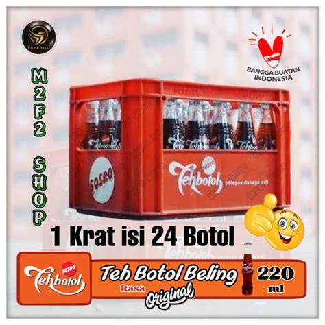 Promo Teh Botol Sosro Beling Kaca Krat Ml Kemasan Kratan