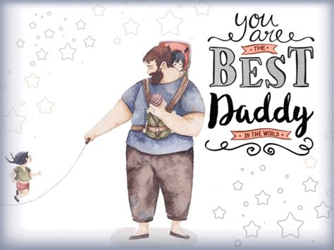 Best Daddy — Лучший папа — Бесплатные открытки и анимация | Daddy, Papa ...