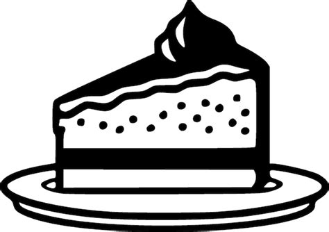 Premium Vector Cake Black And White Isolated Icon Vector Illustration