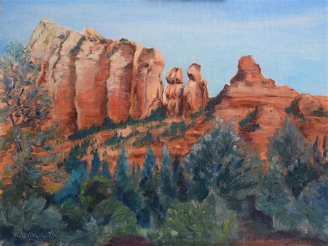 Sedona Plein Air Painting By Michael Mcgrath Fine Art America