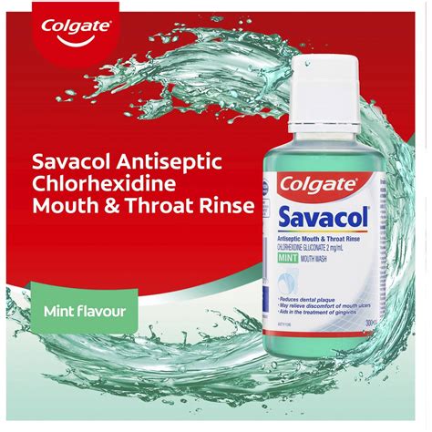 Colgate Mouthwash Mint Savacol Antiseptic Ml Woolworths