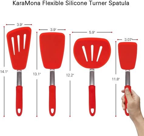 Extra Large Rubber Spatulas Silicone Heat Resistant Spatula Set Xl