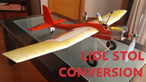 How To LIDL Glider Conversion To RC STOL Short Takeoff And Landing