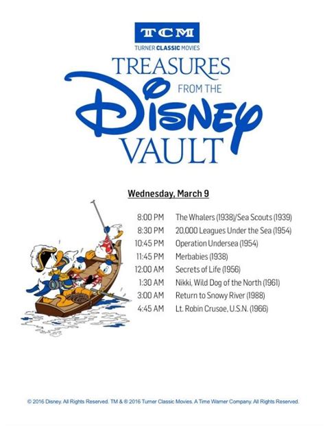 Tcm Presents Treasures From The Disney Vault Tonight On Tcm Cultjer