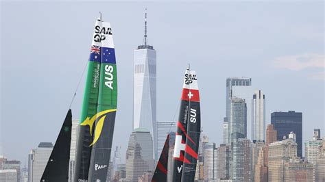 Sailgp New York Tom Slingsbys Australian Crew Move Into Second Ahead