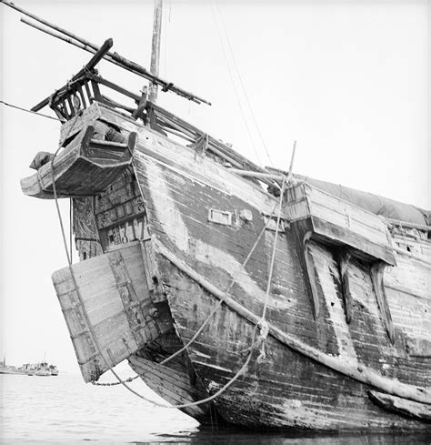 The Stern Of The Foochow Pole Junk Trader 3179 Anchored At Weihaiwei