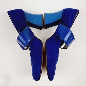 Qualicraft Shoes Vintage S Quali Craft Blue Suede Leather Mary