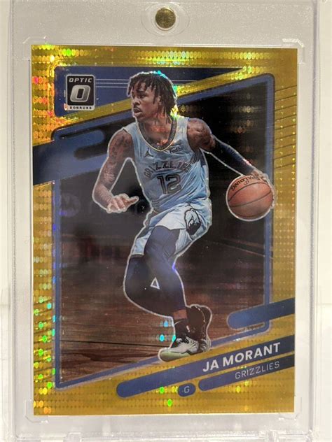 Nba Panini Donruss Optic Basketball Ja Morant Gold Pulsar