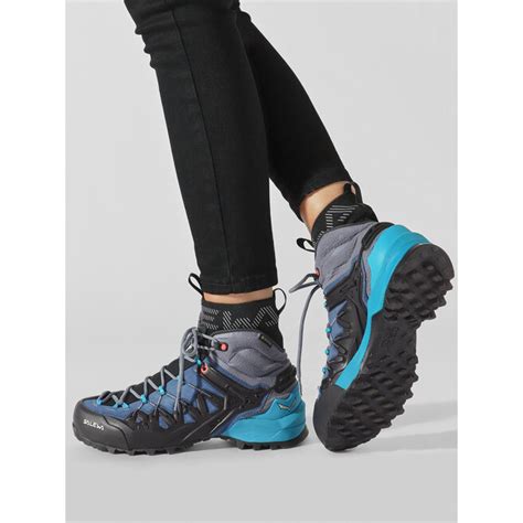 Trekkingschuhe Salewa Ws Wildfire Edge Mid Gtx Gore Tex Blau