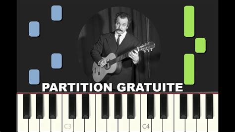 LES COPAINS D ABORD Brassens Piano Tutorial Avec Partition Gratuite