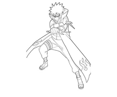 Hokage Minato Luchando Para Colorear Imprimir E Dibujar Dibujos Sexiz Pix